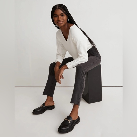 Madewell Stovepipe Jeans in Banberry Wash: Raw-Hem Edition size 27 - Picture 3 of 10